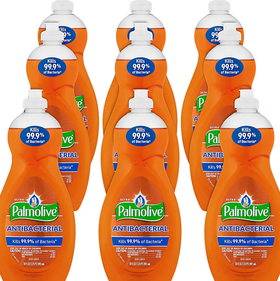 Palmolive® Ultra Antibacterial Dishwashing Liquid, 20 Oz Bottle, Case Of 9