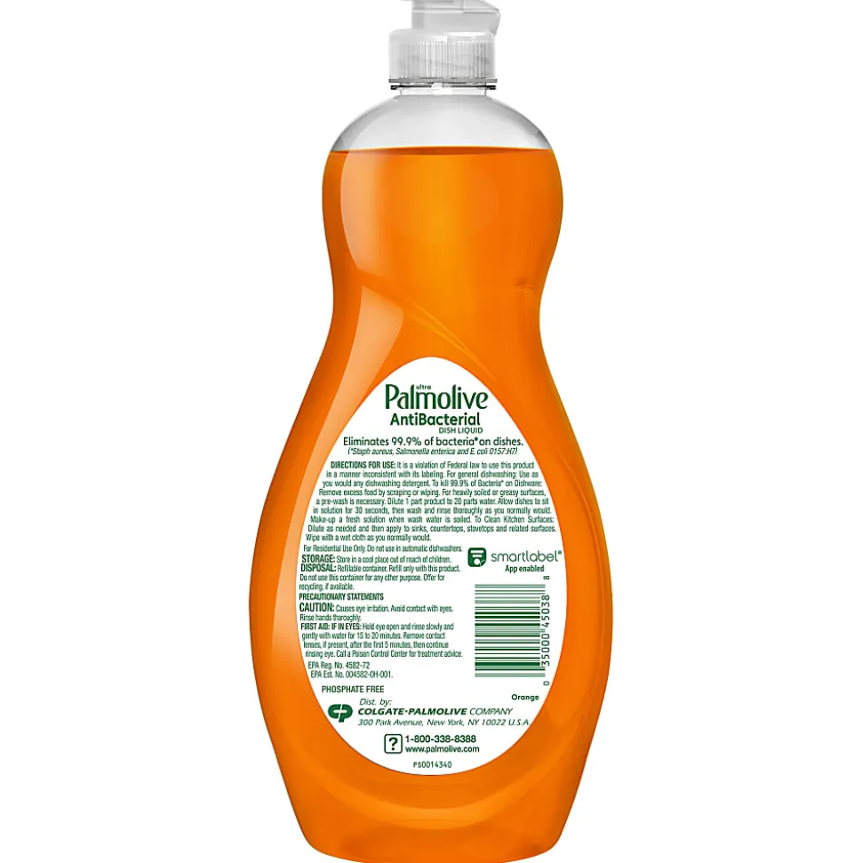 Palmolive® Ultra Antibacterial Dishwashing Liquid, 20 Oz Bottle, Case Of 9