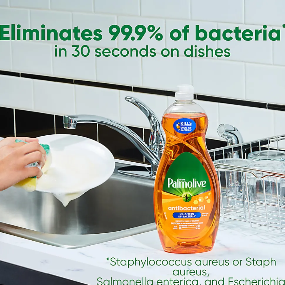 Palmolive® Ultra Antibacterial Dishwashing Liquid, 20 Oz Bottle, Case Of 9