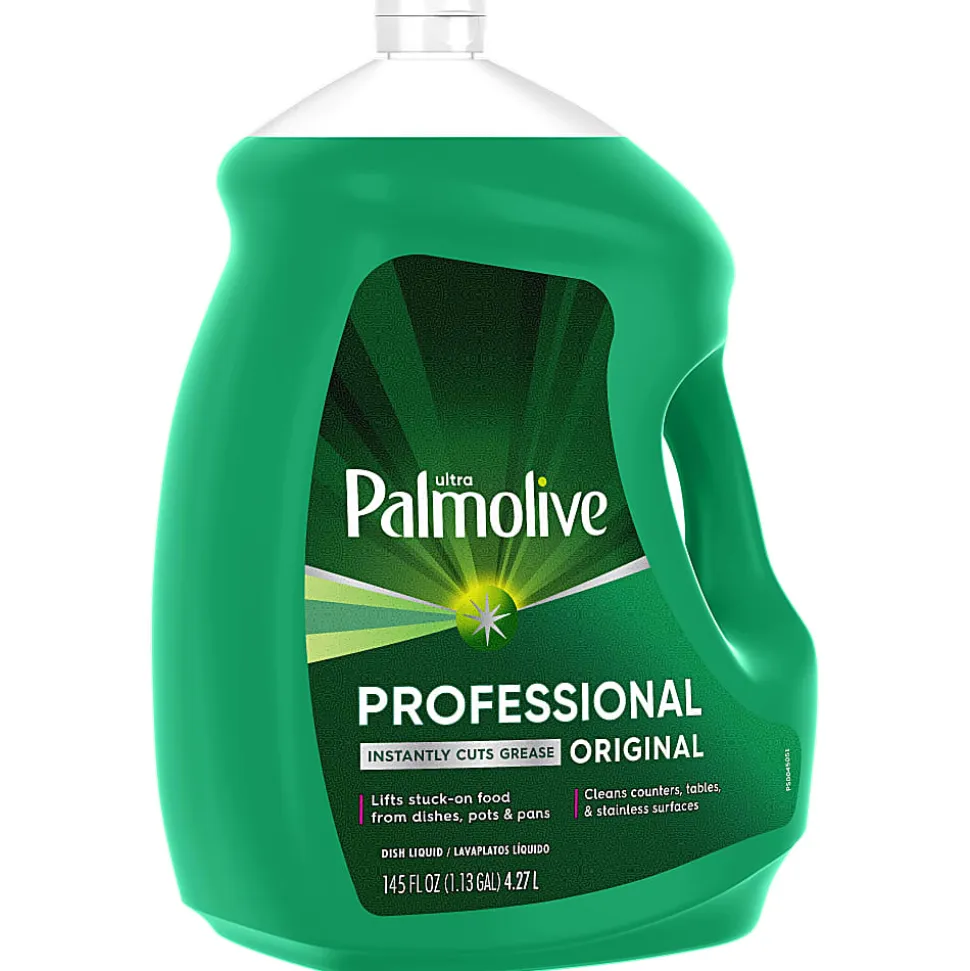 Palmolive Ultra Strength Liquid Dish Soap, 145 Oz, Green, Pack Of 4 Bottles