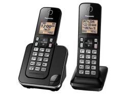 Panasonic® DECT 6.0 Expandable Cordless Phone, 2 Handsets, KX-TGC352B