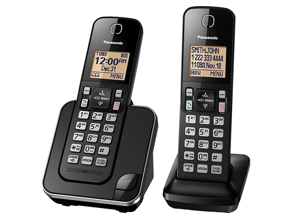 Panasonic® DECT 6.0 Expandable Cordless Phone, 2 Handsets, KX-TGC352B