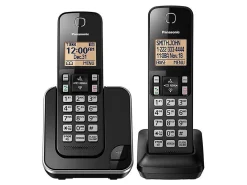 Panasonic® DECT 6.0 Expandable Cordless Phone, 2 Handsets, KX-TGC352B