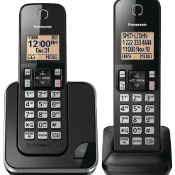 Panasonic® DECT 6.0 Expandable Cordless Phone, 2 Handsets, KX-TGC352B