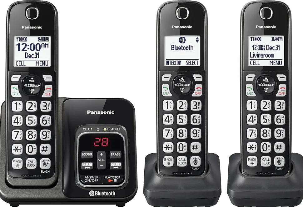 Panasonic® KX-TGD563M DECT 6.0 PLUS Expandable Digital Cordless Phone System