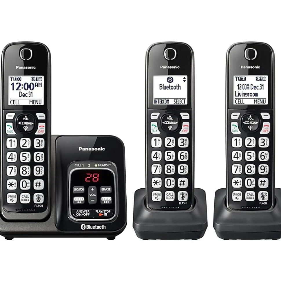Panasonic® KX-TGD563M DECT 6.0 PLUS Expandable Digital Cordless Phone System