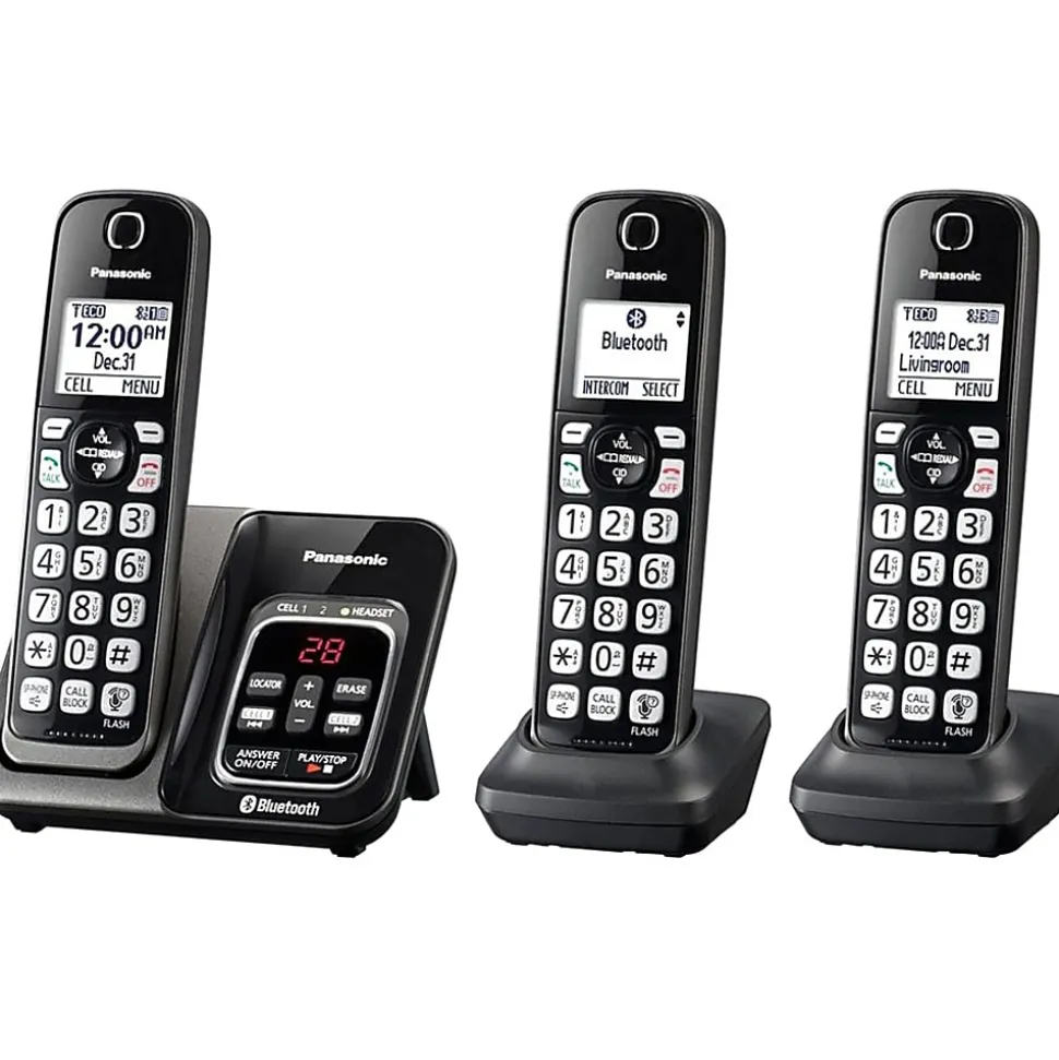 Panasonic® KX-TGD563M DECT 6.0 PLUS Expandable Digital Cordless Phone System