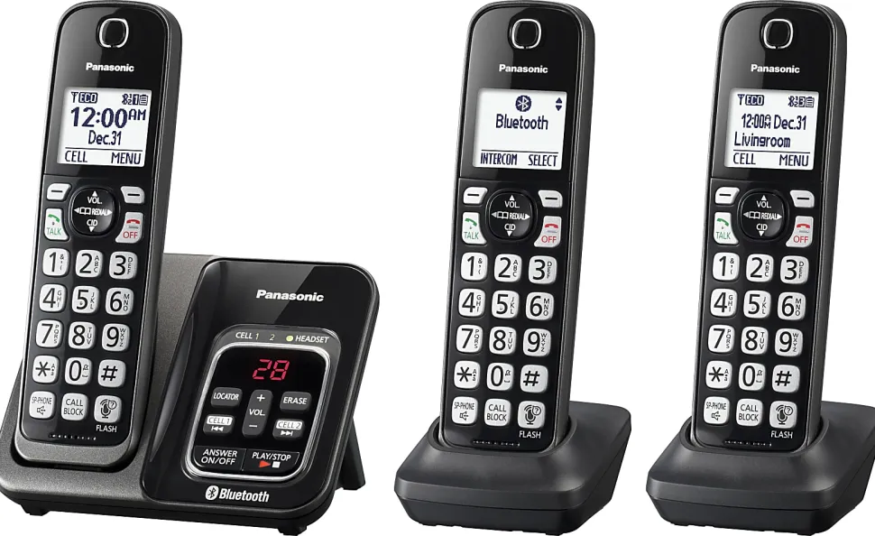Panasonic® KX-TGD563M DECT 6.0 PLUS Expandable Digital Cordless Phone System