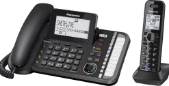 Panasonic® Link2Cell DECT 6.0 Conference Phone With 1 Corded And 1 Cordless Handset, KX-TG9581