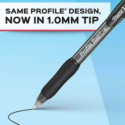 Paper Mate Ballpoint Pen, Profile Retractable Pen, Medium Point (1.0mm), Assorted, 8 Count