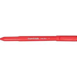 Paper Mate® Ballpoint Stick Pens, Medium Point, 1.0 mm, Red Barrel, Red Ink, Pack Of 12