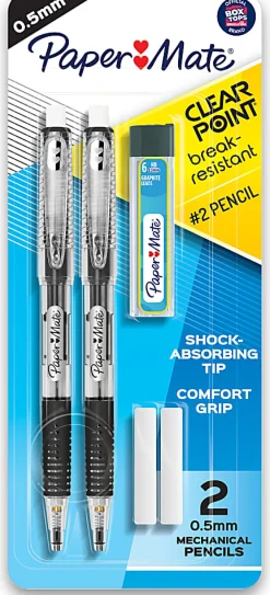 Paper Mate® Clearpoint Break-Resistant Mechanical Pencil Starter Set, 0.5mm