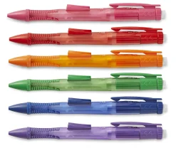 Paper Mate® Clearpoint® Color Lead Mechanical Pencils, 0.7mm, Assorted Colors, Pack Of 6