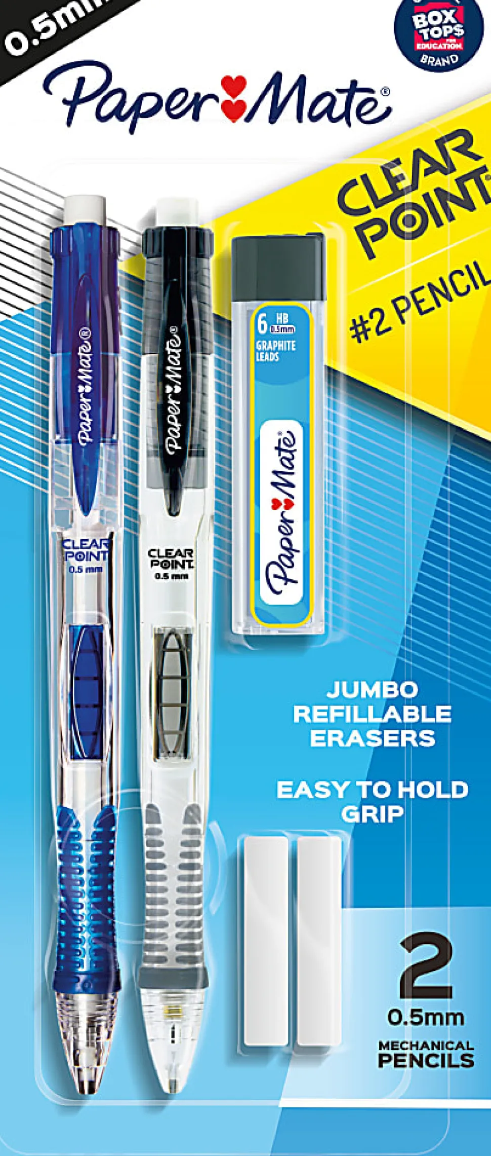 Paper Mate® ClearPoint™ Mechanical Pencil Starter Set, 0.5 mm, Assorted Barrel Colors