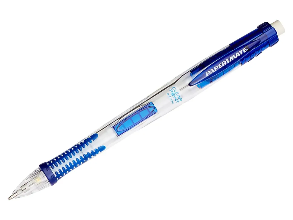 Paper Mate® Clearpoint® Mechanical Pencil, 0.7mm, #2 Lead, Blue Barrel, Pack Of 12
