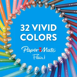 Paper Mate Flair Felt Tip Pens, Medium Point, 0.7 mm, Candy Pop Colors, Pack Of 4 Pens