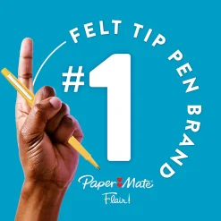 Paper Mate Flair Felt Tip Pens, Medium Point, 0.7 mm, Candy Pop Colors, Pack Of 4 Pens