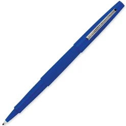 Paper Mate® Flair® Porous-Point Pens, Medium Point, 0.7 mm, Blue Barrel, Blue Ink, Pack Of 12