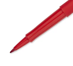 Paper Mate® Flair Porous-Point Stick Pens, Medium Point, 0.7 mm, Red Barrel, Red Ink, Pack Of 36