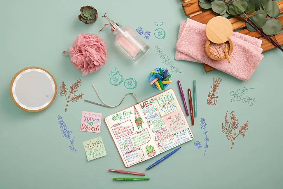 Paper Mate Flair Scented Felt-Tip Pens, Pack Of 16 Pens, Medium Tips, 0.7 mm, Assorted Nature Escape Scents And Colors