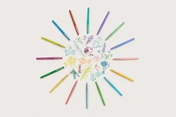 Paper Mate Flair Scented Felt-Tip Pens, Pack Of 16 Pens, Medium Tips, 0.7 mm, Assorted Nature Escape Scents And Colors