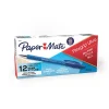 Paper Mate® FlexGrip Ultra™ Retractable Pens, Medium Point, 1.0 mm, 42% Recycled, Blue Barrel, Blue Ink, Pack Of 12 Pens