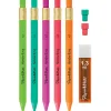 Paper Mate® Handwriting Mechanical Pencil Set, #2 Lead, 1.3 mm, Assorted Colors, Pack Of 5 Pencils
