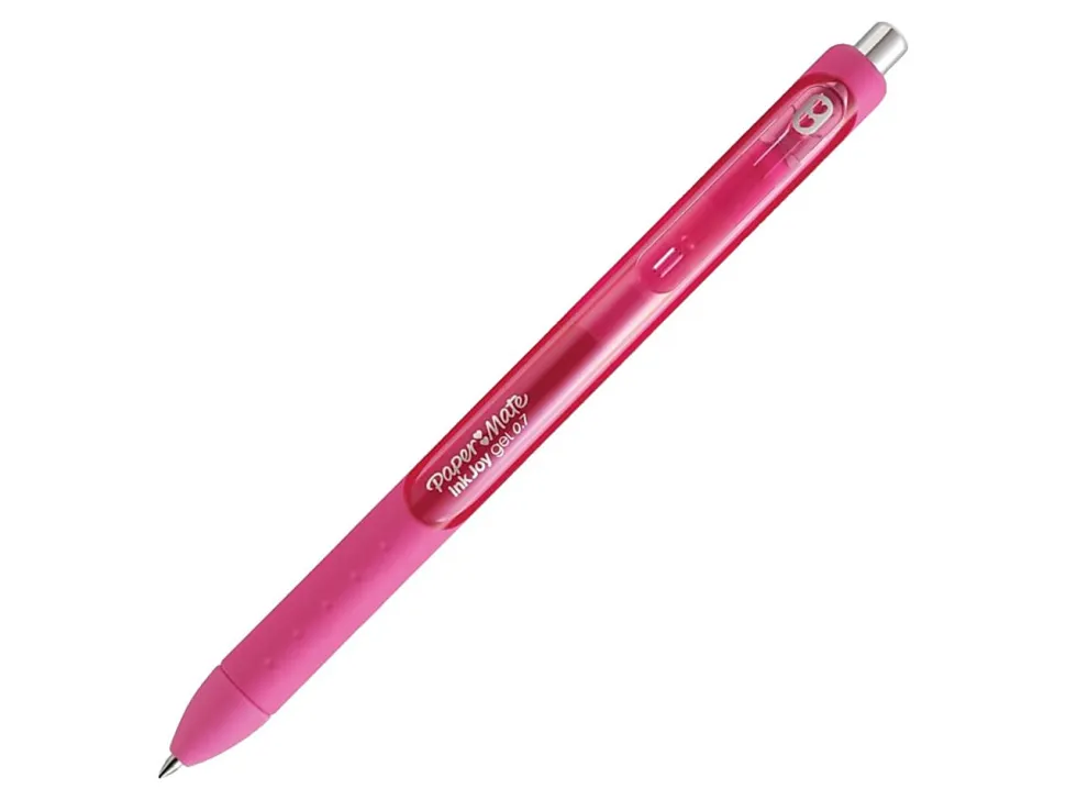 Paper Mate® InkJoy® Gel Pen, Medium Point, 0.7 mm, Pink Barrel, Pink Ink