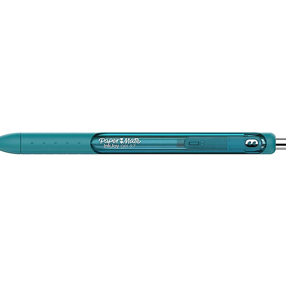 Paper Mate® InkJoy® Gel Pen, Medium Point, 0.7 mm, Teal Barrel, Teal Ink