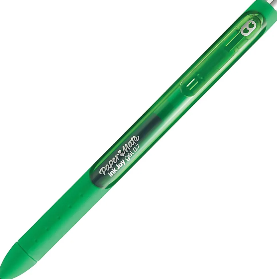 Paper Mate® InkJoy® Gel Pen, Medium Point, 0.7 mm, Dark Green Barrel, Dark Green Ink