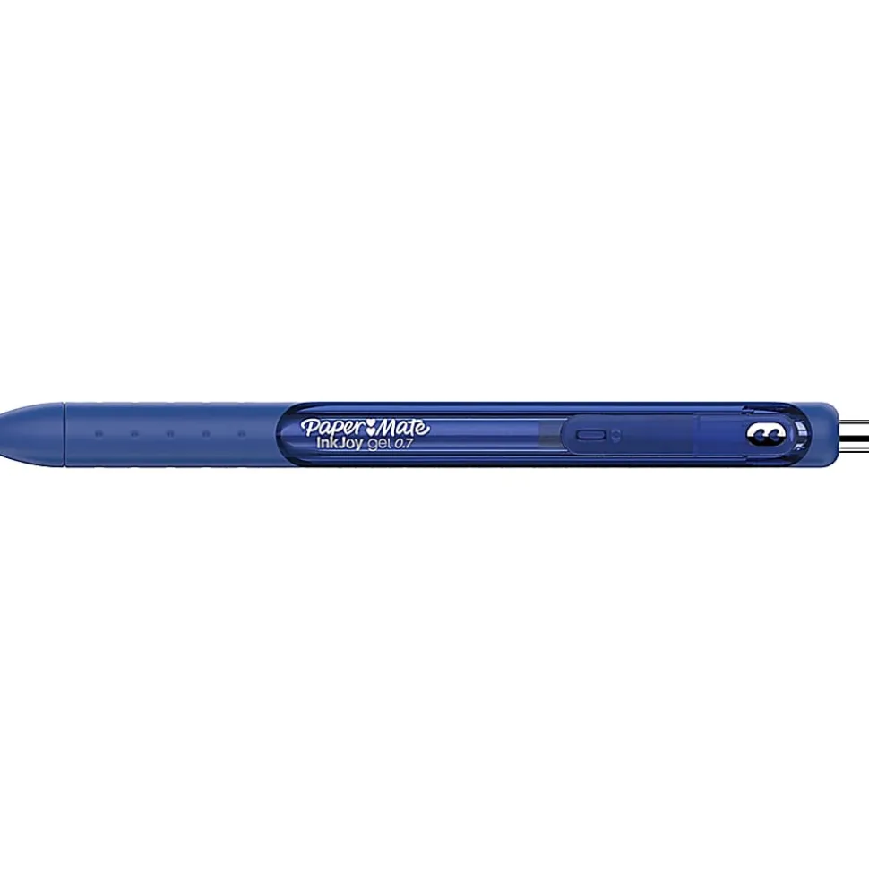 Paper Mate® InkJoy® Gel Pen, Medium Point, 0.7 mm, Dark Blue Barrel, Dark Blue Ink