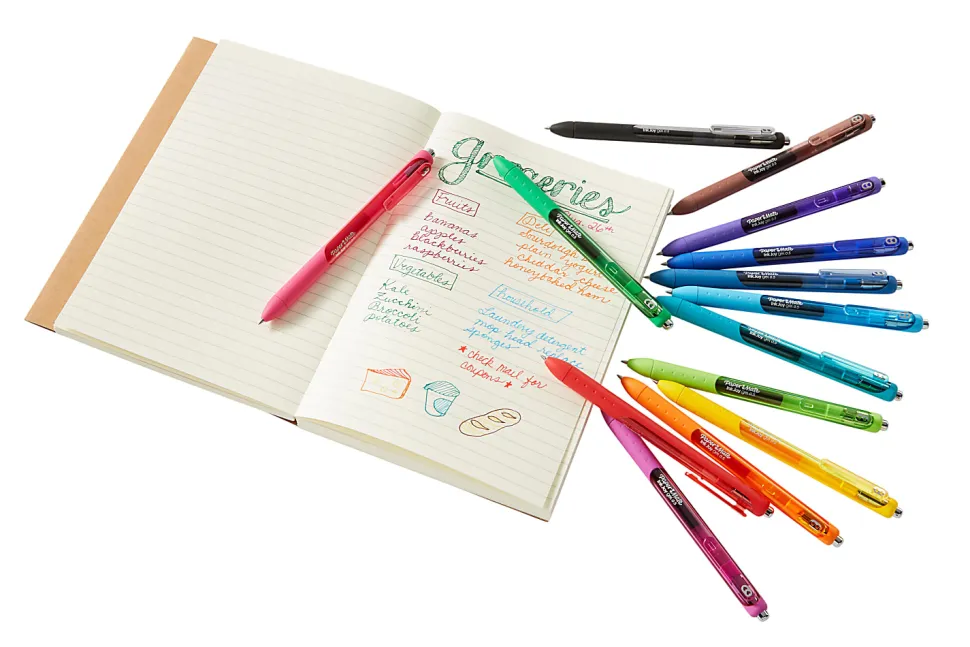 Paper Mate® InkJoy® Gel Pen, Medium Point, 0.7 mm, Dark Blue Barrel, Dark Blue Ink