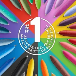Paper Mate InkJoy Gel Pens, Medium Point, 0.7 mm, Assorted Candy Pop Colors, Pack Of 4 Pens