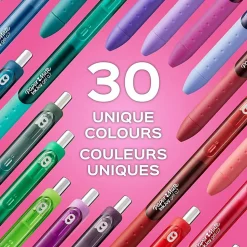 Paper Mate InkJoy Gel Pens, Medium Point, 0.7 mm, Assorted Candy Pop Colors, Pack Of 4 Pens