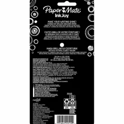 Paper Mate InkJoy Gel Pens, Metallic Pens, Retractable, Medium Point (0.8mm) Assorted Colors, 3 Count