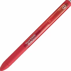 Paper Mate® InkJoy Gel Pens, Pack Of 12, Medium Point, 0.7 mm, Red Barrel, Red Ink