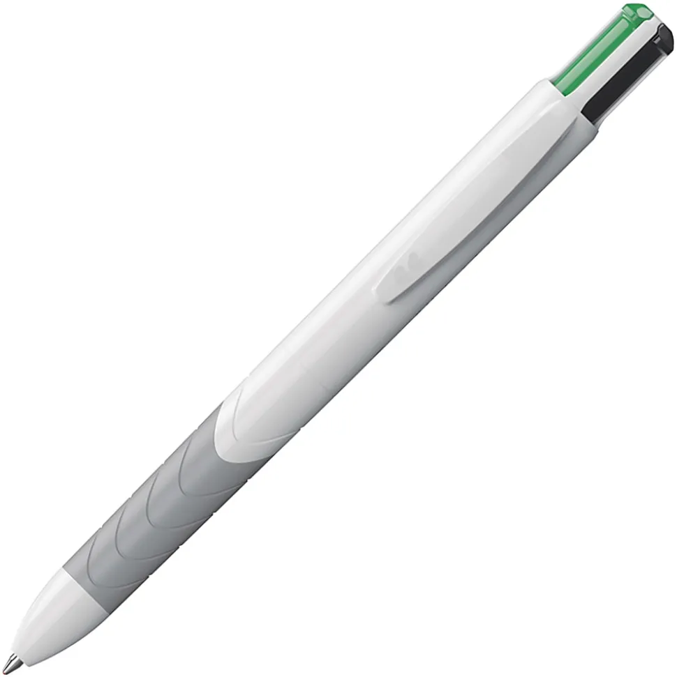 Paper Mate® InkJoy™ Quatro Retractable Ballpoint Pens, Medium Point, 1.0 mm, White Barrels, Assorted Ink Colors, Pack Of 3