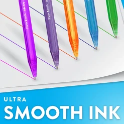Paper Mate® InkJoy 100 RT Pens, Medium Point, 1.0 mm, Translucent Blue Barrels, Blue Ink, Pack Of 12