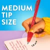 Paper Mate® InkJoy 100 RT Pens, Medium Point, 1.0 mm, Translucent Black Barrels, Black Ink, Pack Of 12
