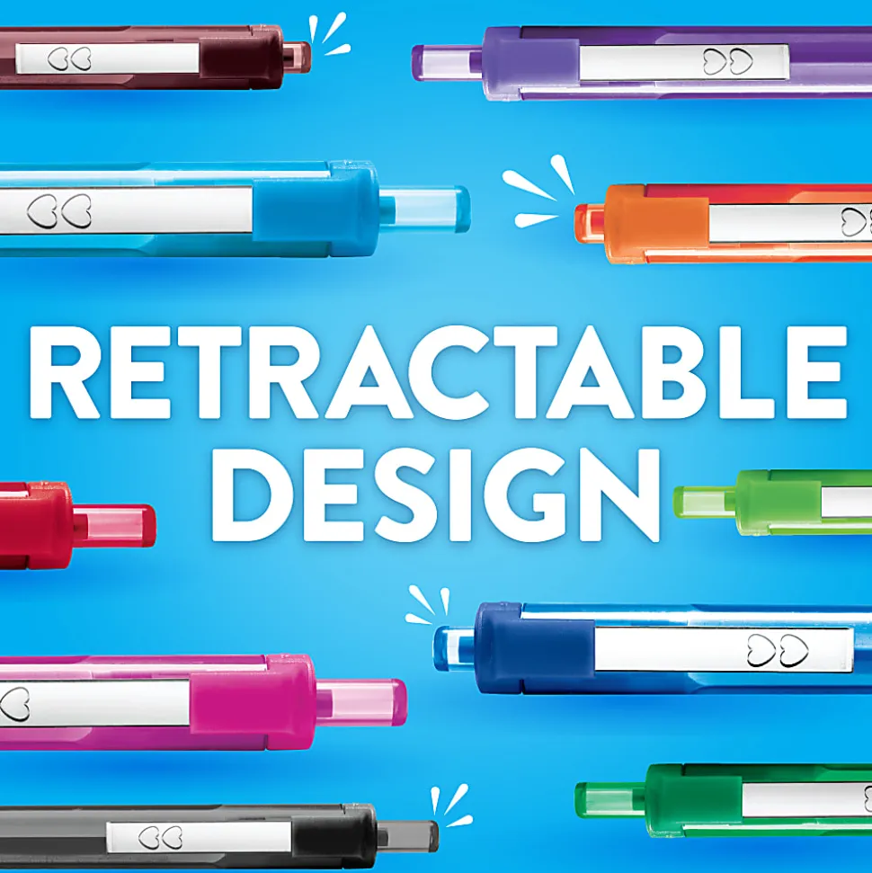 Paper Mate InkJoy 300 RT Retractable Ballpoint Pen - Medium Pen Point - 1 mm Pen Point Size - Retractable - Blue - Blue Plastic Barrel - 36 / Box