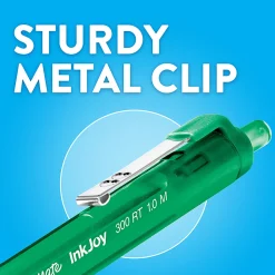 Paper Mate InkJoy 300 RT Retractable Ballpoint Pen - Medium Pen Point - 1 mm Pen Point Size - Retractable - Blue - Blue Plastic Barrel - 36 / Box