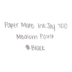 Paper Mate® InkJoy™ 700RT Retractable Ballpoint Pens, Medium Point, 1.0 mm, White Barrels, Black Ink, Pack Of 12