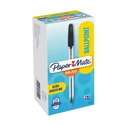 Paper Mate® InkJoy® 50ST Ballpoint Pens, Medium Point, 1.0 mm , Translucent Barrel, Assorted Ink Colors, Pack Of 24 Pens