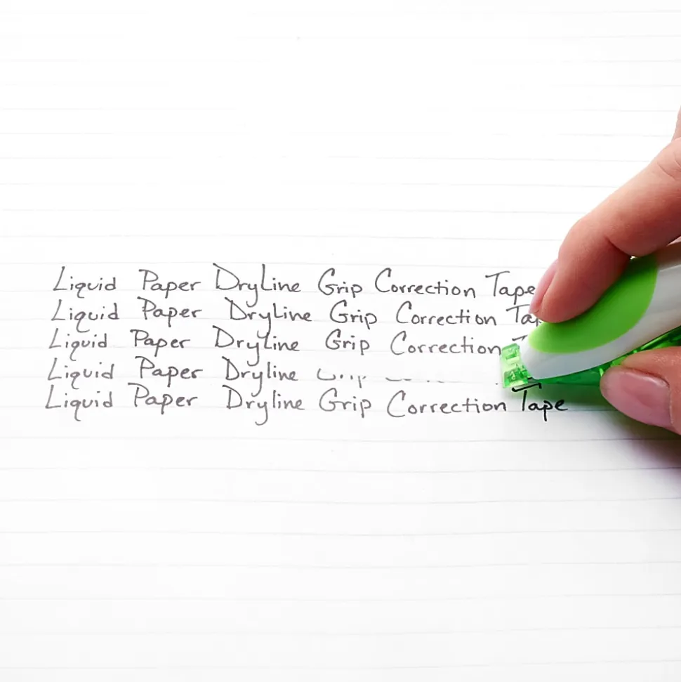 Paper Mate® Liquid Paper® DryLine® Grip Correction Tape, 1/5" x 334 4/5", White