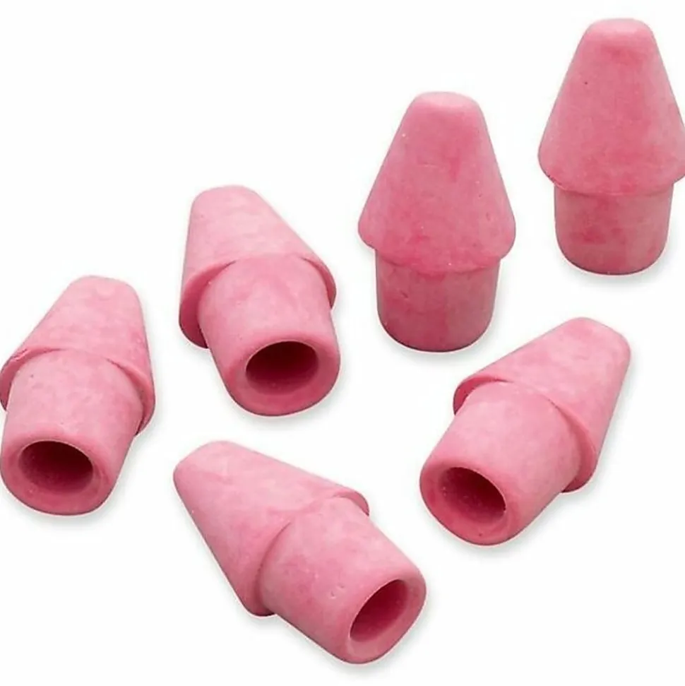 Paper Mate® Pencil Cap Erasers, Pink, Pack Of 144