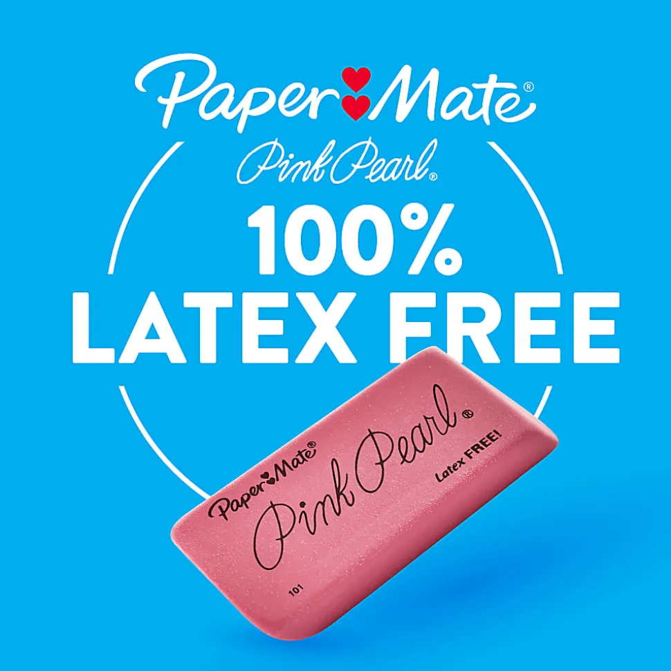 Paper Mate® Pink Pearl Erasers, Medium, Box Of 24