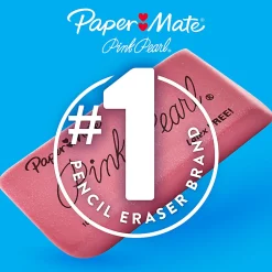 Paper Mate® Pink Pearl Erasers, Medium, Box Of 24