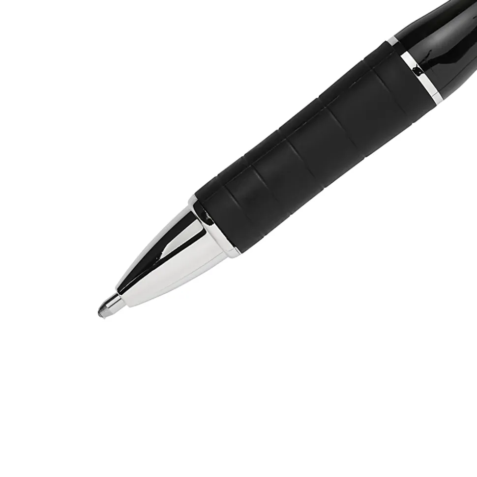 Paper Mate® Profile® Elite Retractable Ballpoint Pens, Bold Point, 1.4 mm, Black Barrel, Black Ink, Pack Of 12