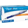 Paper Mate® Profile® Elite Retractable Ballpoint Pens, Bold Point, 1.4 mm, Blue Barrel, Blue Ink, Pack Of 12