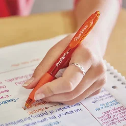 Paper Mate® Profile™ Retractable Ballpoint Pens, Bold Point, 1.4 mm, Translucent Barrel, Black Ink, Pack Of 4 Pens